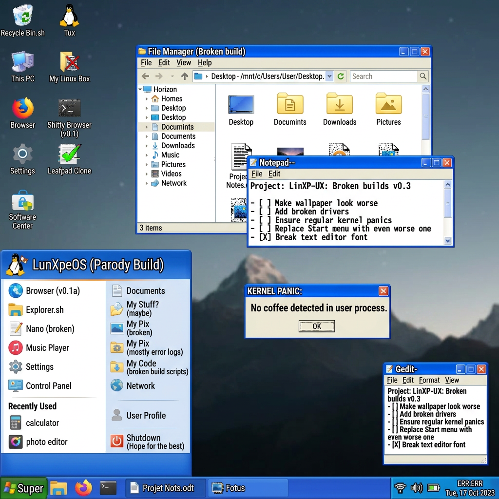 Почему Linux XP и подобные проекты пагубны для Открытого кода