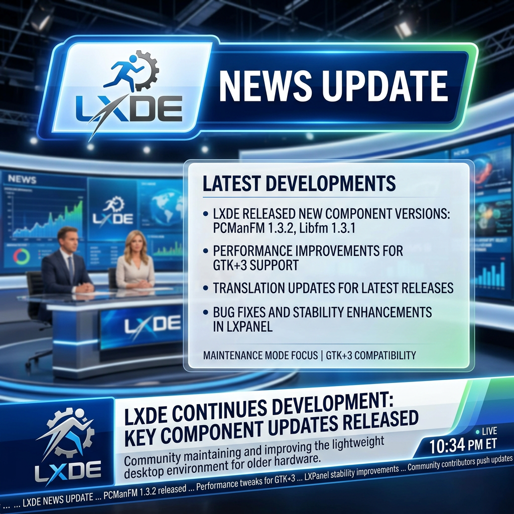 Свежие новости LXDE. Короткой строкой