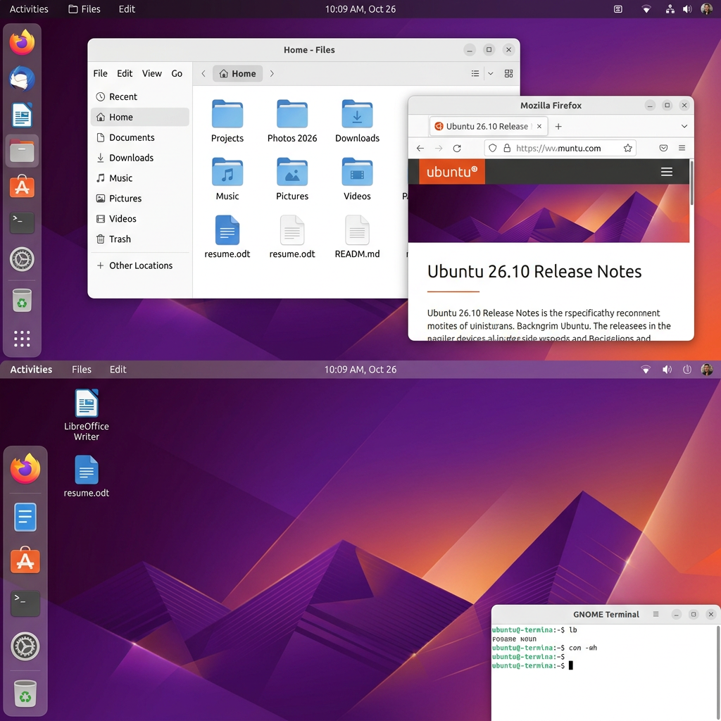 Canonical Выпустила Ubuntu 26.10 Потрясающий Скат